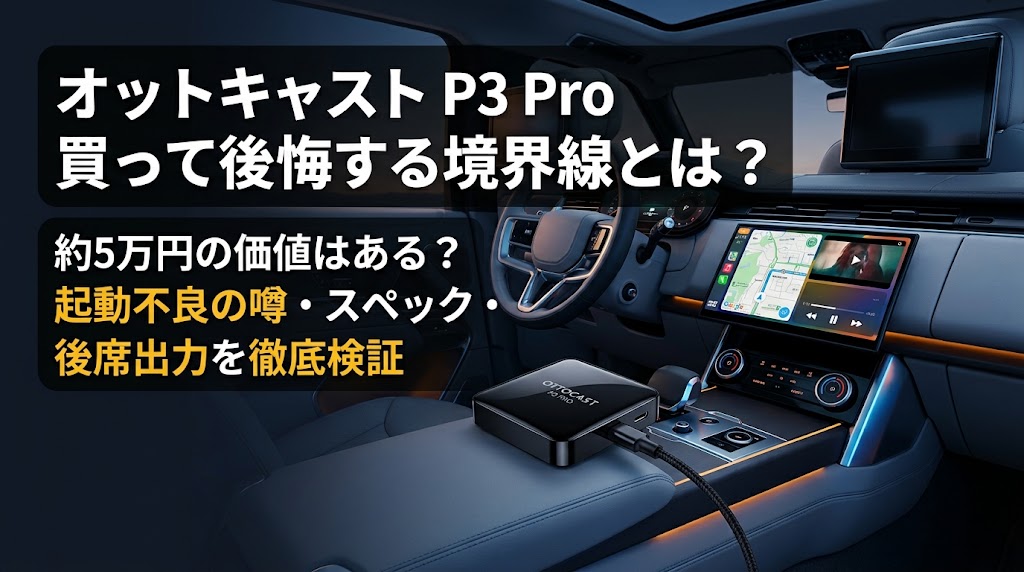 オットキャストP3 Proは買っていい？旧型との違いと後悔しない境界線