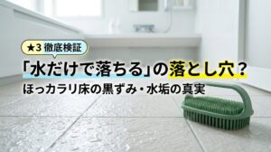ゴムポンバスブラシ買ってはいけない？ほっカラリ床の黒ずみと水垢の罠