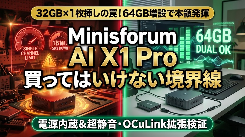 AI X1 Proは買ってはいけない？HX370の罠とLLM動作を検証