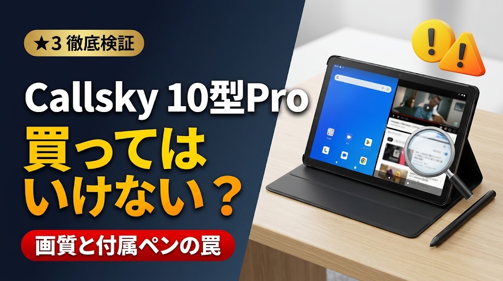Callskyタブレット買ってはいけない？10型Proの罠と画質検証