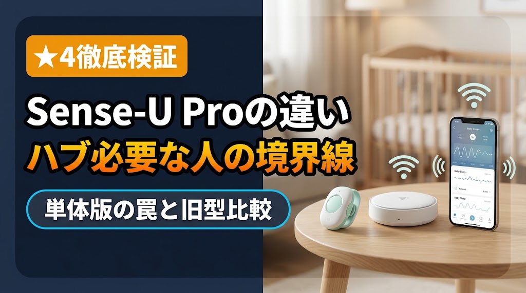 Sense-U Proの違いと罠！ベースステーション必要な人の境界線