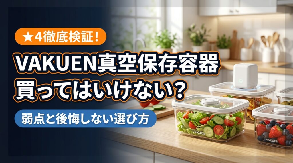 VAKUEN真空保存容器は買ってはいけない？どこの国か・デメリット検証