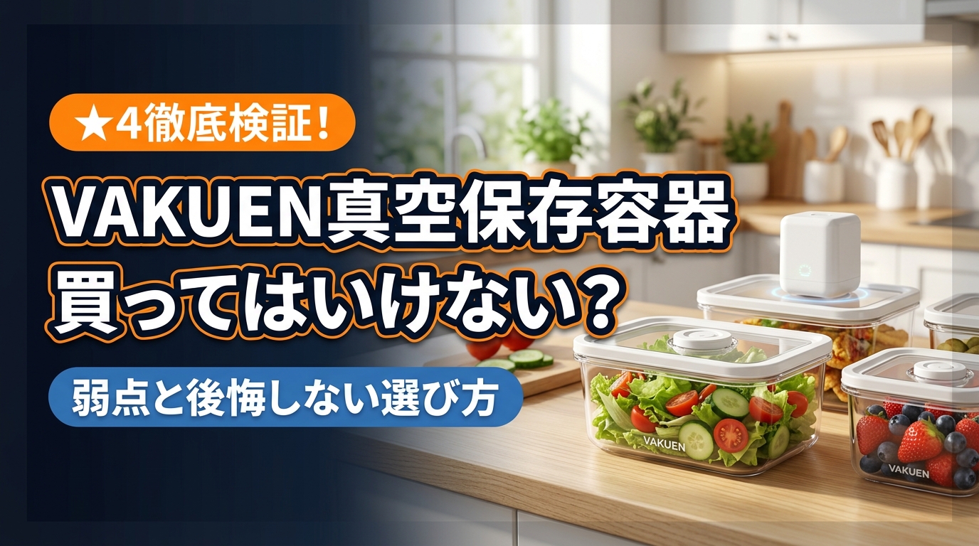 VAKUEN真空保存容器は買ってはいけない?どこの国か・デメリット検証